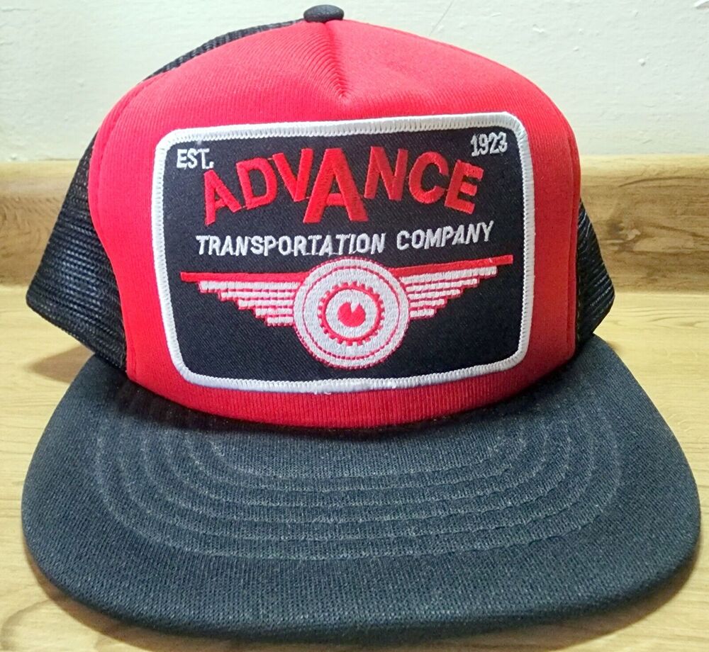 90's Advance Transportation Company Hat Snapback Trucker Cap Adjustable Vintage